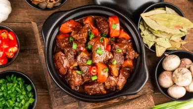 عکس انواع غذا با گوشت خورشتی الو گوشت