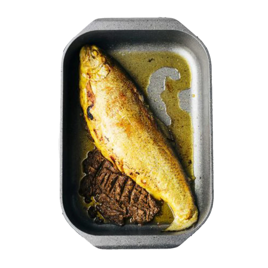 ماهی قزل آلا شکم پر